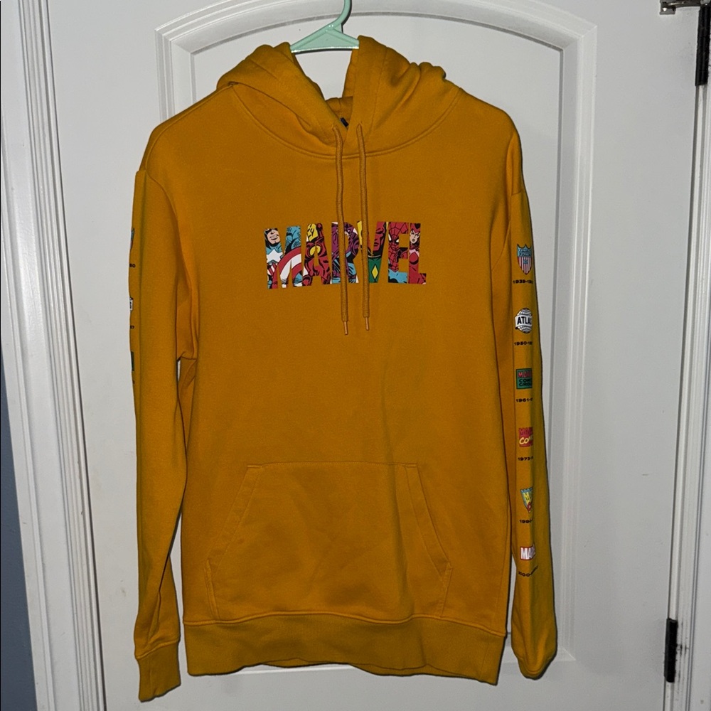 Divided Yellow Marvel Hoodie